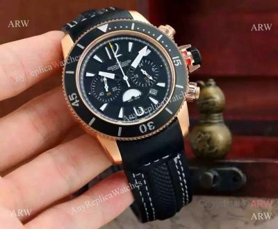 Copy Jaeger-LeCoultre Rose Gold Chronograph Watch